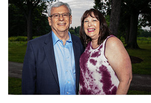 Gabe Adler and his wife