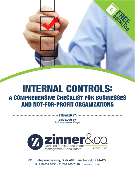 Zinner Internal Controls Checklist ebook download