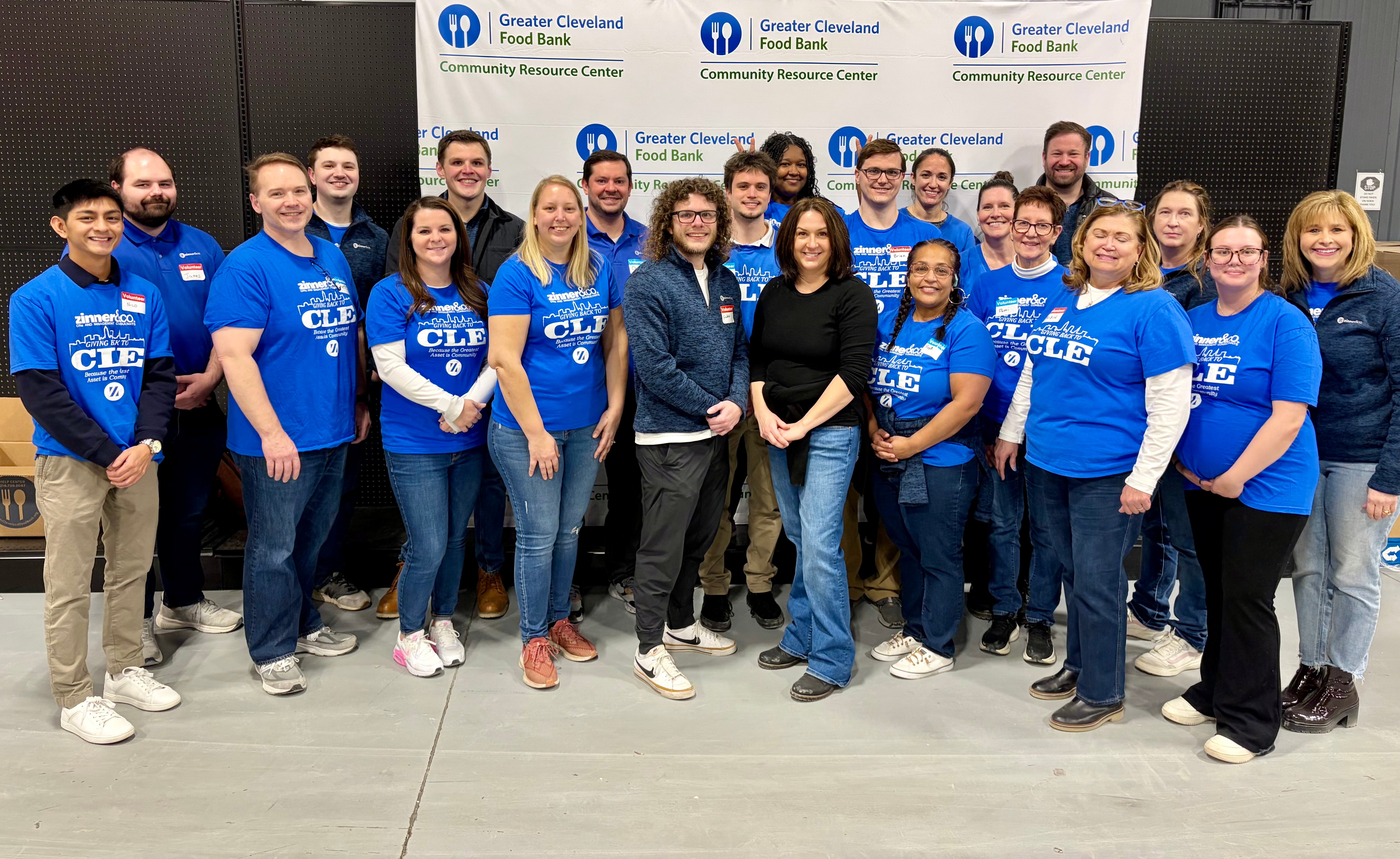 Zinner and Co. Employees at the Greater Cleveland Food Bank