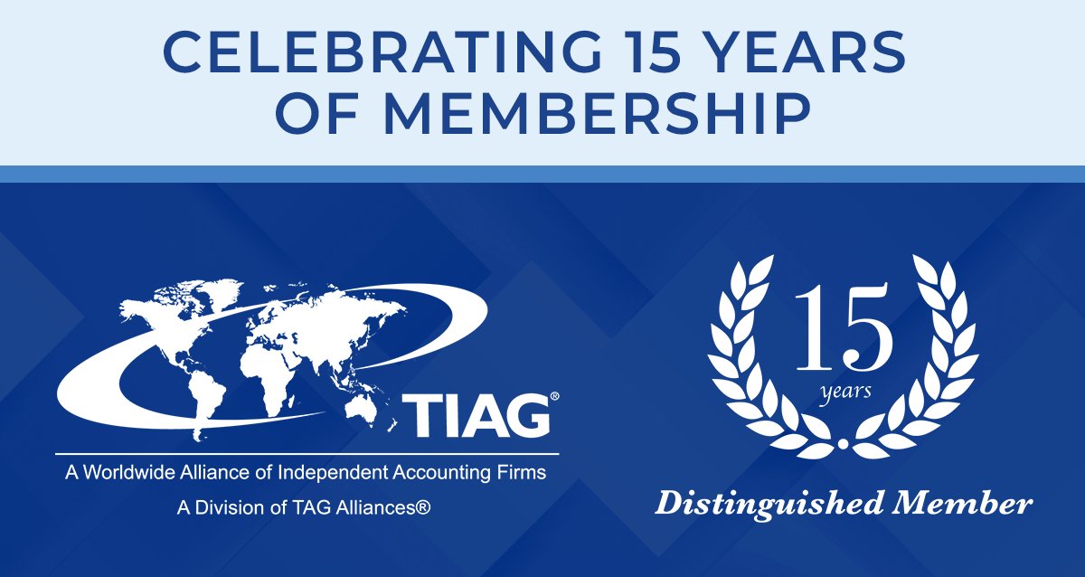 TIAG Logo | TIAG 15-Year Membership Icon